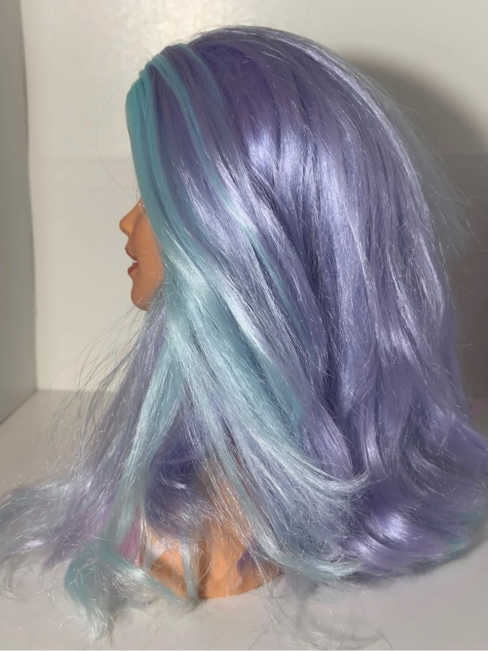 Barbie Styling Head with Blue & Purple Hair